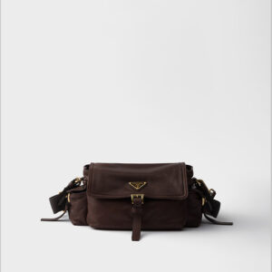 Explore medium nappa leather shoulderbag with flap
