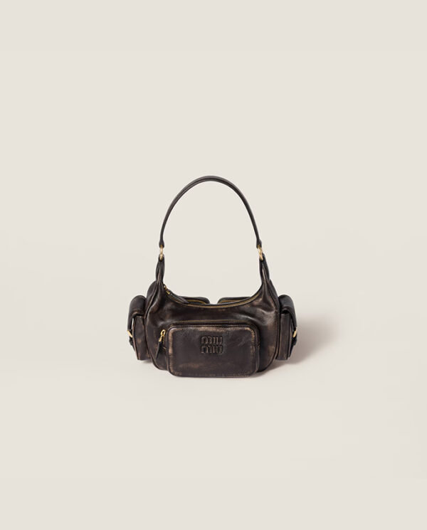 Pocket nappa leather bag