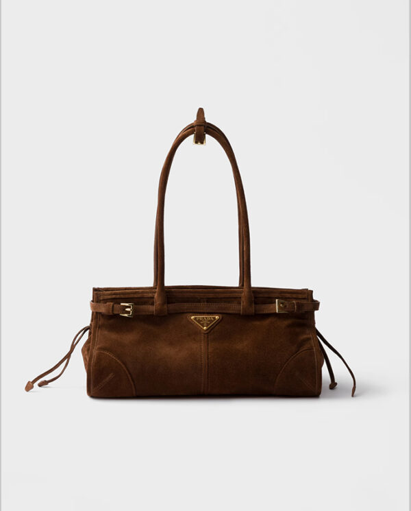 Bonnie medium suede handbag