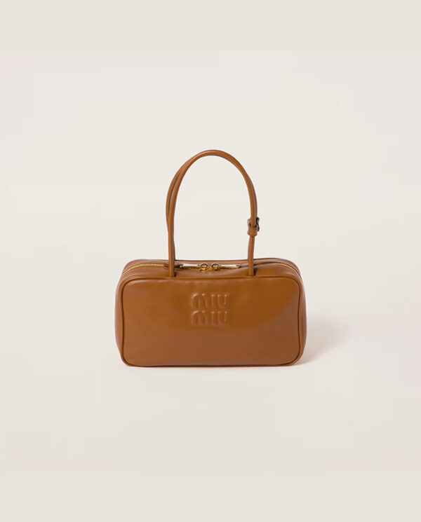 Beau leather top-handle bag