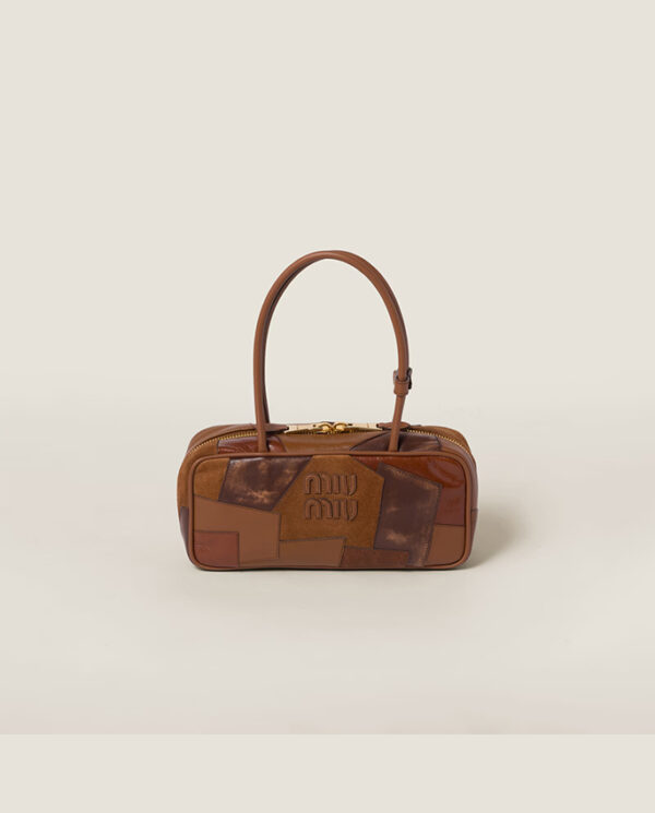 Beau leather patchwork bag