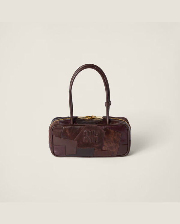 Beau leather patchwork bag