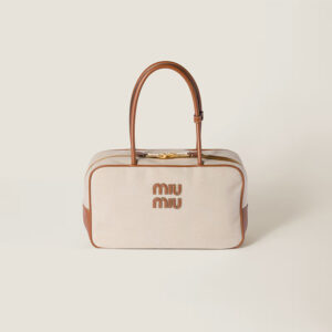 41 Beau canvas and leather bag