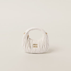 Wander matelassé nappa leather hobo mini-bag