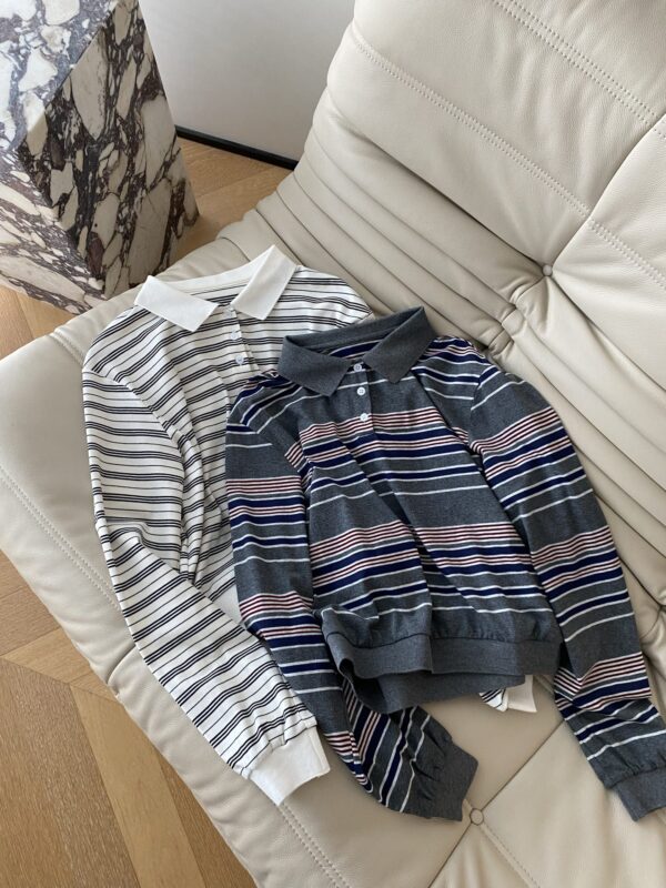 Classic striped polo shirt