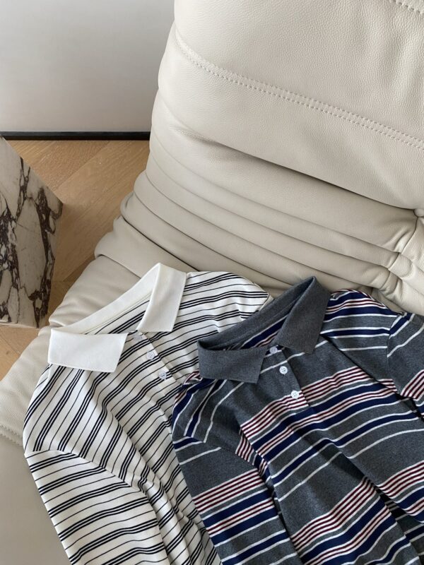 Classic striped polo shirt