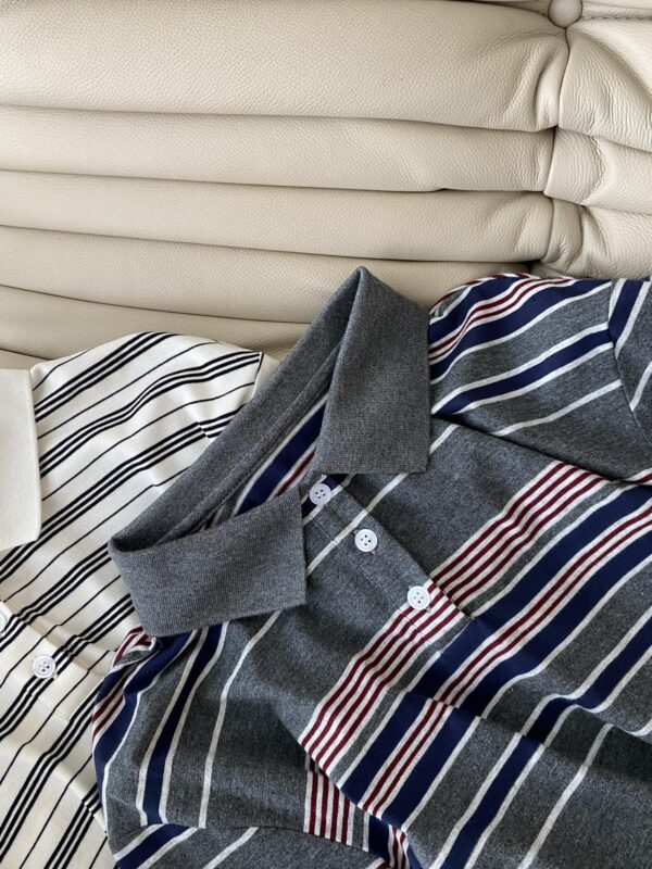 Classic striped polo shirt