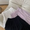 French romantic pleated midi skirt